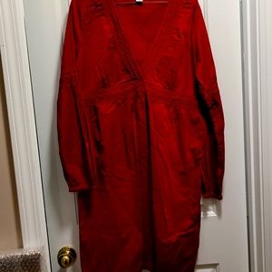 L.O.G.G. by H&M Maroon Dress